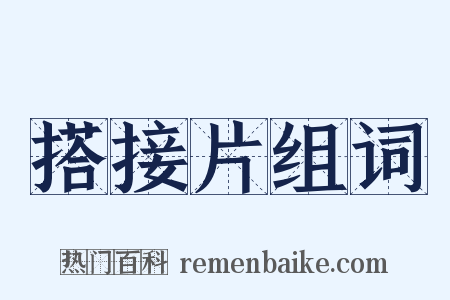 搭接片组词是什么意思的图片